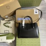 Gucci Jackie 1961 Medium Tote Bag Black 30 cm 649016 0YK0G 1000 - Image 3