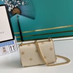 Gucci Padlock ‎Bee Star Bag 20cm White 432182 DJ2LG 8711 - Image 3