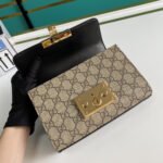 Gucci Padlock ‎Bag 20cm Black Brown 409487 KLQJG 9785 - Image 6