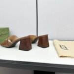 Gucci Signoria Slide Sandal In Brown 786595 Aaboc 2176 - Image 6