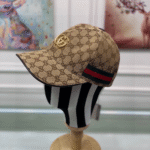 Gucci GG Canvas With Web Baseball Cap Brown - Image 4