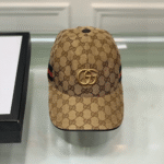 Gucci GG Canvas With Web Baseball Cap Brown - Image 5