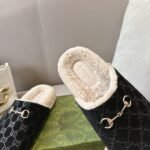 Gucci Women’s Mule With Horsebit Gg Suede In Black - Image 6