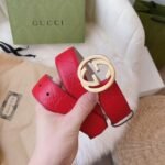 Gucci Interlocking G Belt Monogram Red - Image 2
