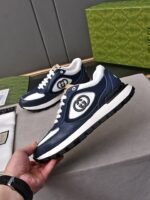 Gucci Double G Men’S Run Sneaker Blue - Image 2