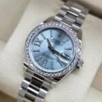 Rolex Lady Datejust 28 Ice Blue Dial Platinum Diamond Watch 28mm 279136IBLSRDP - Image 2