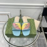 Gucci Double G Rainbow Mules - Image 2