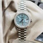 Rolex Lady Datejust 28 Ice Blue Dial Platinum Diamond Watch 28mm 279136IBLSRDP - Image 4