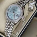 Rolex Lady Datejust 28 Ice Blue Dial Platinum Diamond Watch 28mm 279136IBLSRDP - Image 3