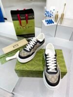 Gucci Men’S Gg Trainer Supreme Canvas Beige 669582 Upga0 1080 - Image 5