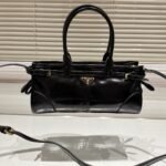 Prada Medium Leather Handbag Black 32Cm 1Ba426 2Cyr F0002 V Moo - Image 2