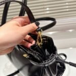 Prada Medium Leather Handbag Black 32Cm 1Ba426 2Cyr F0002 V Moo - Image 3