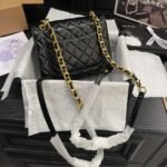 Chanel 23S Retro Backpack With Gold Hardware Black 22Cm - Image 6