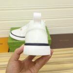 Gucci Men’S Platform Sneaker Leather White With Black Edge - Image 8