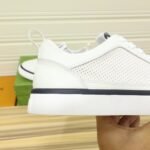 Gucci Men’S Platform Sneaker Leather White With Black Edge - Image 7