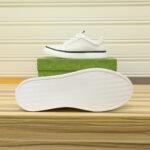 Gucci Men’S Platform Sneaker Leather White With Black Edge - Image 5