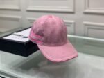 Gucci Gg Logo With Band Baseball Cap Pink - Image 8