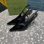 Gucci Women’S Slingback Heeled Pump Black - Image 4