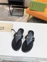 Gucci Women’S Thong Sandal With Horsebit Black - Image 7