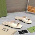 Gucci Gg Crystal Slippers White - Image 3