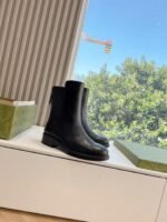 Gucci Leather Ankle Boots Black - Image 7