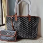 Goyard Saint Louis PM Bag Black And Tan 45Cm - Image 3