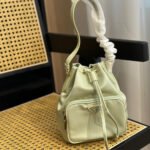 Prada Duet Re Nylon Bucket Bag Aqua 18Cm - Image 2