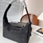 Prada Satin With Crystals Black 21Cm - Image 3