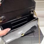 Prada Patent Leather Mini Bag Black 20cm - Image 3