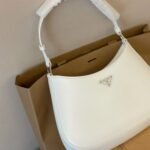 Prada Cleo Brushed Leather White 27Cm - Image 5