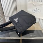 Prada Padded Re Nylon Tote Bag Black 35Cm - Image 6