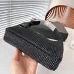 Prada Satin With Crystals Black 21Cm - Image 5