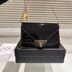 Prada Patent Leather Mini Bag Black 20cm - Image 5
