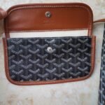 Goyard Saint Louis PM Bag Black And Tan 45Cm - Image 8