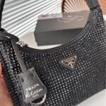 Prada Satin With Crystals Black 21Cm - Image 6