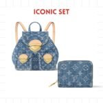 Iconic Set: Louis Vuitton Backpack Venice And Lou Wallet Monogram