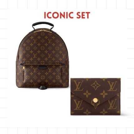 Iconic Set: Louis Vuitton Palm Springs Mm And Customizable Victorine Wallet