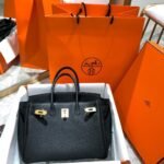 Iconic Set: Hermès Birkin B25 Togo And Chypre Sandal - Image 4