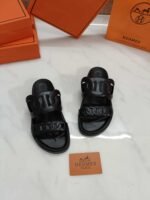 Hermes Extra Sandal Black H222302Z 02350 - Image 4