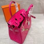 Hermes Birkin 30 Crocodile Dark Pink 30cm - Image 6