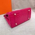 Hermes Birkin 30 Crocodile Dark Pink 30cm - Image 5