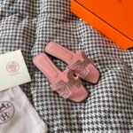 Hermes Oran Sandal Rose Aube H212010Z 9M380 - Image 3