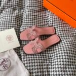Hermes Oran Sandal Rose Aube H212010Z 9M380 - Image 2