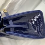 Hermes Birkin 30 Crocodile Gold-toned Hardware Dark Blue - Image 5