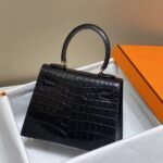Hermes Mini Kelly K20 Gold-Toned Hardware Black 20cm - Image 6