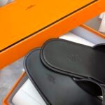 Hermes Izmir Sandal Noir Denim - Image 9