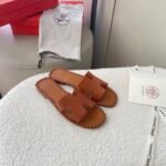 Hermès Oran Sandals Stitching In Brown - Image 2