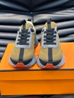 Hermes Heros Sneaker Khaki Gray H232985Zh1R400 - Image 2