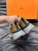 Hermes Heros Sneaker Khaki Gray H232985Zh1R400 - Image 3