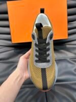 Hermes Heros Sneaker Khaki Gray H232985Zh1R400 - Image 5